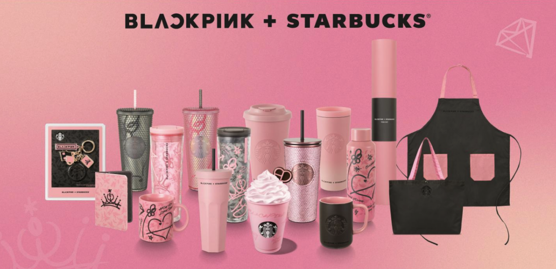 où acheter produits blackpink café starbucks collaboration édition limitée gourde mug asie corée du sud goodies kpop guide